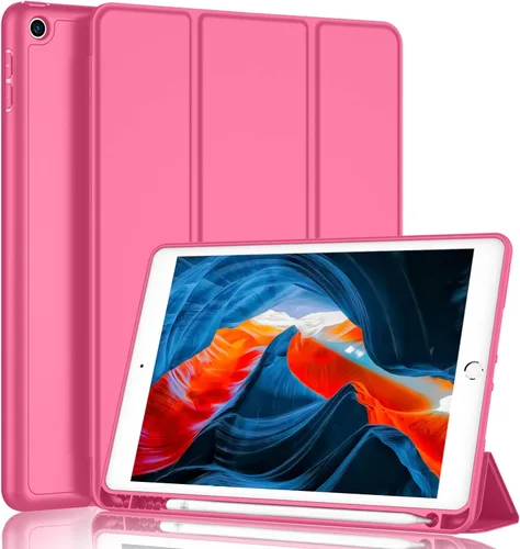 Miniatura 24 de iMieet - Funda para iPad de 9ª generación 2021/iPad de 8ª generación 2020 de 10.2 pulgadas con soporte para lápices, funda para iPad de 7ª
