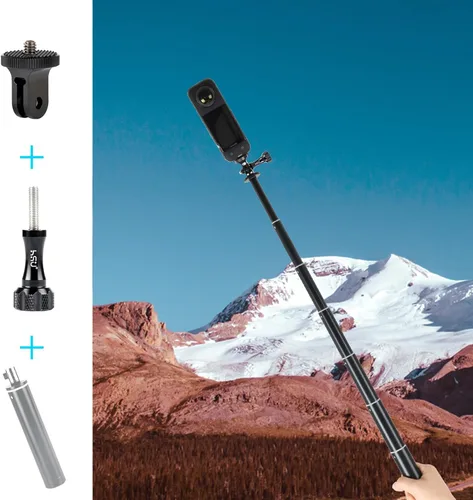 Miniatura 4 de HSU Adaptador de montaje de trípode de cámara de aluminio, soporte de cámara de 1/4 "- 20 con tornillo de aluminio, adaptador de trípode compatible