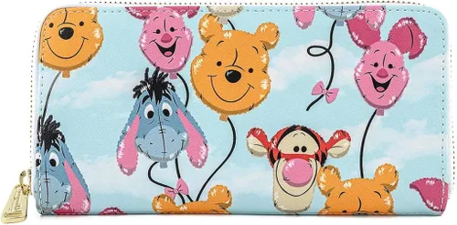 Miniatura 2 de Loungefly x Disney Winnie The Pooh Balloon Friends - Cartera con cremallera alrededor Multi Americano
