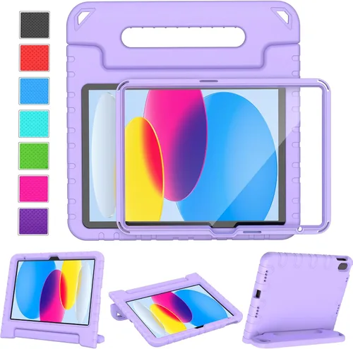 Miniatura 10 de LTROP Funda para Niños para iPad de 11ª Generación (A16) 2025/10ª Generación (10.9 pulgadas, 2022) con Protector de Pantalla, Funda con Mango