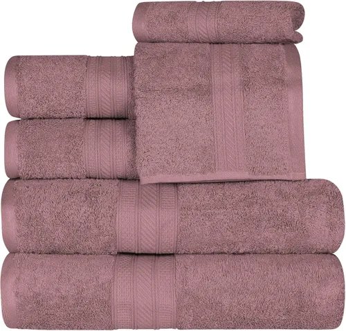 Miniatura 78 de Superior Juego de 2 toallas de baño de fibra larga 100% algodón peinado de 27.64 oz/m², para baño, ducha, cocina, súper suave, afelpado, altamente