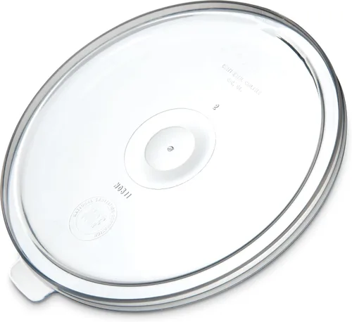 Carlisle FoodService Products Tapa de repuesto para cocina, restaurantes, hogar, plástico, 1.2 cuartos de galón, transparente, (paquete de 12)