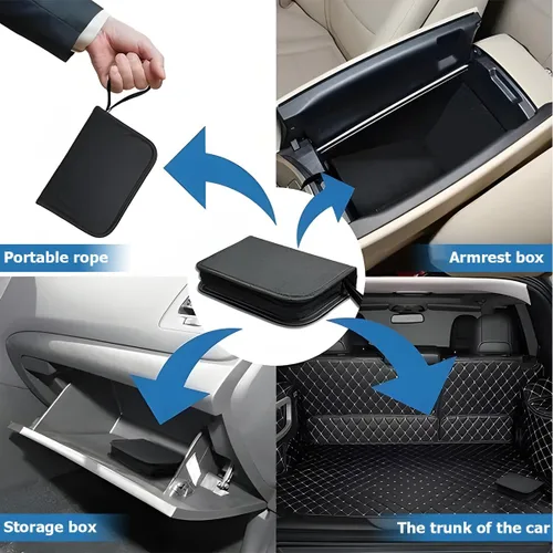 Miniatura 4 de Mandark Kit de 45 piezas de reparación de neumáticos de automóvil, herramientas resistentes de reparación con tapones para neumáticos para reparar