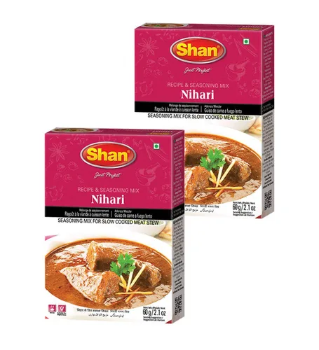 Miniatura 215 de Shan Korma Recipe and Seasoning Mix 1.76 oz (50g) - Spice Powder for Traditional Meat in Yogurt Sauce - Suitable for Vegetarians - Airtight Bag in a