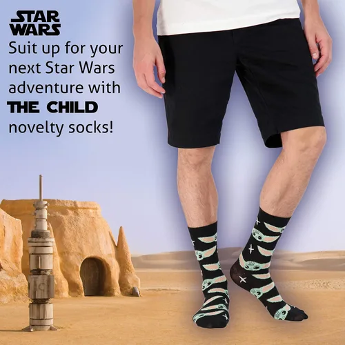Miniatura 3 de Hyp Calcetines Baby Yoda Star Wars Mandalorian The Child Grogu para hombres mujeres y adultos 4 pares de calcetines en caja de regalo de Star Wars
