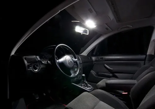 Miniatura 4 de iJDMTOY Kit de luces LED completas de 3W con acabado gris, luz de lectura de mapa para el techo, ajuste OEM, compatible con Volkswagen MK4 Golf R32