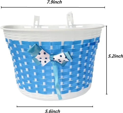 Miniatura 2 de Accesorios de decoración de bicicleta para niños, cesta de scooter de bicicleta, campana de bicicleta para niños, serpentinas y calcomanías de mango