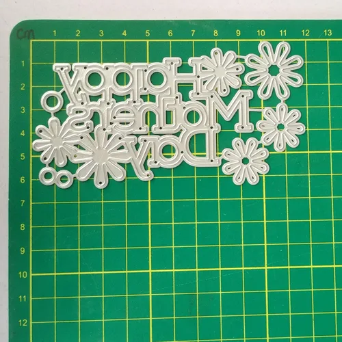 Miniatura 4 de Troqueles para hacer tarjetas, troqueles de corte de metal para el Día de la Madre, troqueles de papel para álbumes de recortes, suministros