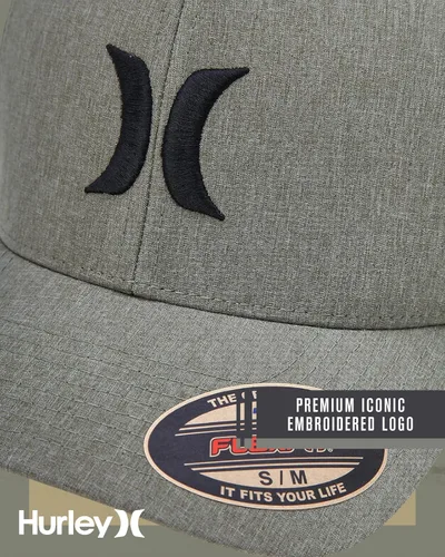 Miniatura 27 de Hurley Gorras para hombre - One & Only Flexfit Textures Cap - Sombreros ajustados para hombre, S-XL