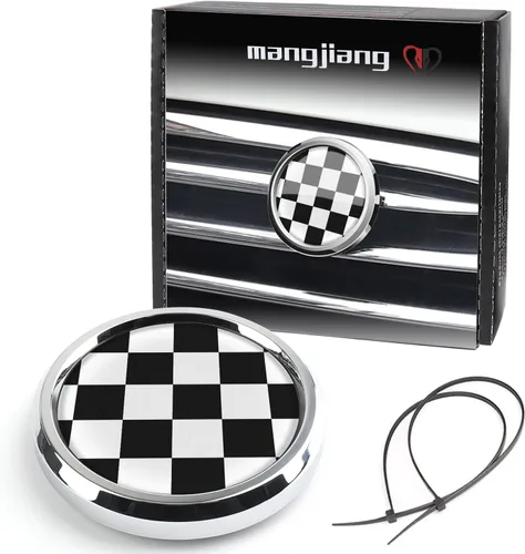 Cubierta cromada para parrilla de parachoques delantero 3D para Mini Cooper One S JCW R50 R52 R53 R55 R56 R60 R61 F54 F55 F56 F57 F60 Hatchback