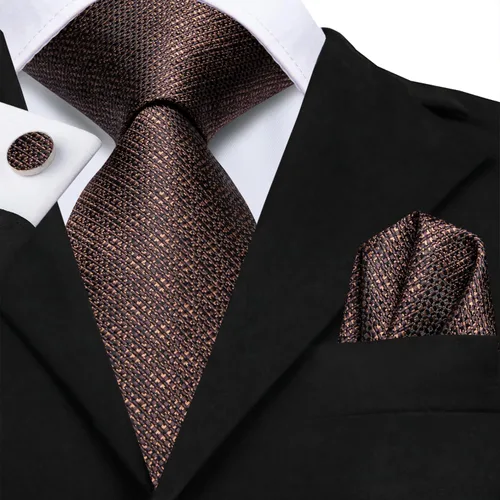 Miniatura 175 de Dubulle Corbata tejida de cachemira para hombre y gemelos de pañuelo para hombre, conjunto de gemelos para boda formal y negocios