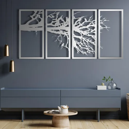 Miniatura 6 de Arte de pared de metal árbol de la vida, decoración de pared de metal árbol de la vida, arte de pared de metal para árbol genealógico, decoración