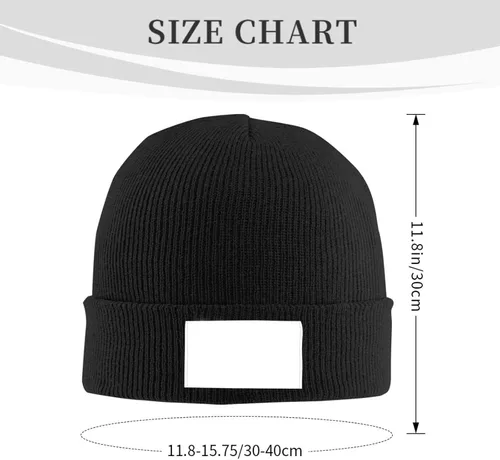 Miniatura 2 de Gorro de invierno para mujeres y hombres, gorro de invierno con puños, gorro de invierno cálido con calavera, gorra de punto liso