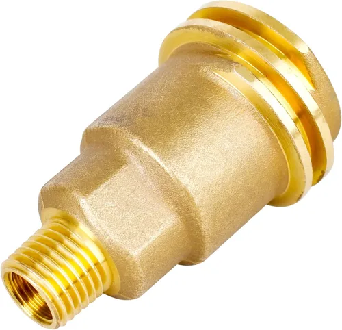 QCC1 - Adaptador de manguera de montaje de gas propano macho con rosca de tubo macho de 1/4 pulgadas, accesorios de conexión rápida de propano,