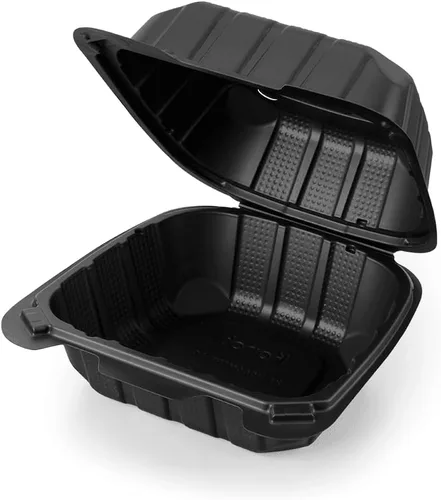 Miniatura 5 de KARAT EARTH Clamshell - Recipientes de alimentos para llevar [6 x 6 pulgadas - 400 quilates] para llevar, aptos para microondas, congelador