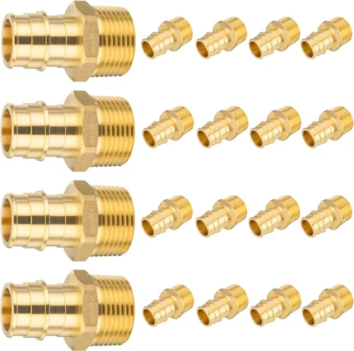 Miniatura 12 de HeSun Paquete de 10 accesorios Pex A, codo de oreja de expansión de 1/2 pulgada, rosca NPT hembra de 1/2 pulgada x expansión Pex A de 1/2 pulgada