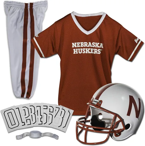 Miniatura 34 de Franklin Sports NCAA - Conjunto de uniforme de fútbol americano para niños, camiseta de fútbol universitario, casco + pantalones para niños y niñas