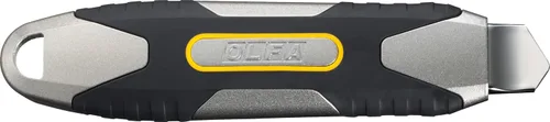 Miniatura 2 de OLFA Cuchillo utilitario resistente de 0.709 in (MXP-L) - Cuchillo de precisión de agarre antideslizante multiusos con mango de aluminio y hoja a