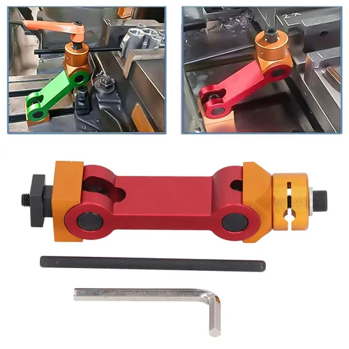 Miniatura 6 de Localizador de parada de tornillo de banco ajustable para pieza de trabajo de ranura CNC T, molino de posicionamiento preciso molino de tornillo