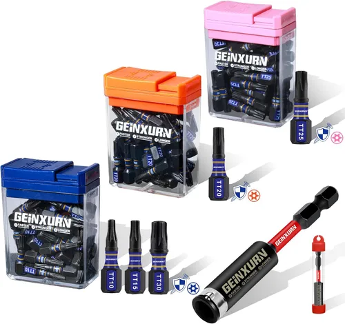 Miniatura 16 de Geinxurn Juego de Puntas de Destornillador de Impacto #2 Phillips, 43 piezas Brocas Magnéticas PH2 (1" y 2") S2 de Acero con Caja de Almacenamiento