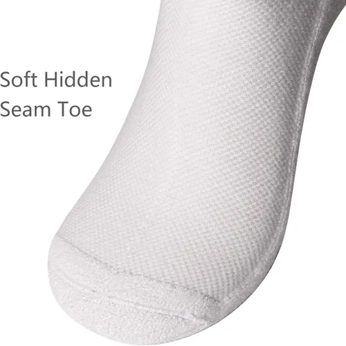 Miniatura 5 de +MD Bamboo Mens and Womens Socks Low Cut 6 Pairs Soft Smell Control Cushioned Dress Casual Socks