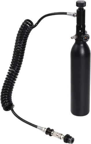 Miniatura 6 de TUXING Línea remota de bobina remota de tanque de paintball resistente para tanques de aire comprimido/CO2 de alta presión HPA con junta tórica