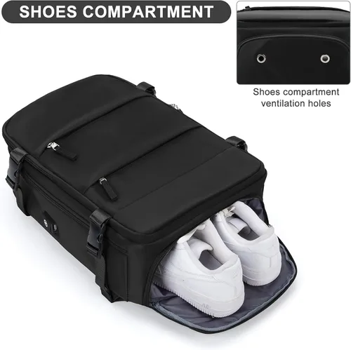 Miniatura 5 de Mochila casual Mochila de viaje, A-Negro