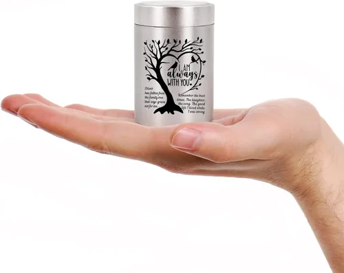 Miniatura 14 de RIPFEVURN Urnas pequeñas para cenizas humanas de 2.75 pulgadas, mini árbol de la vida, urnas de cremación para cenizas, adultos, hembras, hombres