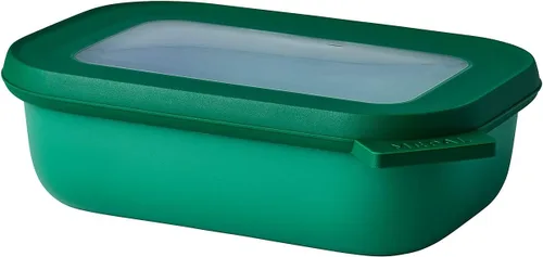 Miniatura 54 de Mepal Cirqula - Recipiente circular rectangular para almacenar y servir alimentos con tapas transparentes, perfecto para preparación de alimentos