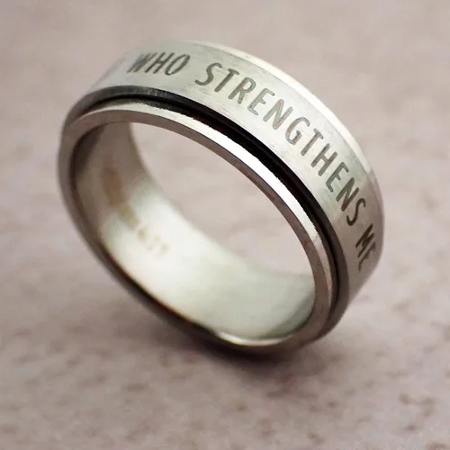 Miniatura 3 de Philippians 413 I Can Do All Things Through Christ Spinner Ring
