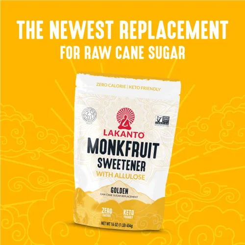 Miniatura 6 de Lakanto Golden Monk Fruit Sweetener con alulosa, sustituto de azúcar de caña cruda del extracto de fruta de monje, reemplazo de azúcar crudo