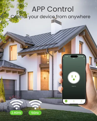 Miniatura 4 de GHome Smart Enchufe inteligente WiFi 5G 15A compatible con Alexa y Google Home, temporizador de salida, temporizador de salida WiFi para el hogar