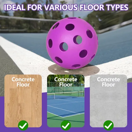 Miniatura 6 de Paquete de 6 pelotas de pickleball deportivas para exteriores - 40 pelotas de pickleball - Bolas de pickleball de EE. UU. aprobadas por USAPA