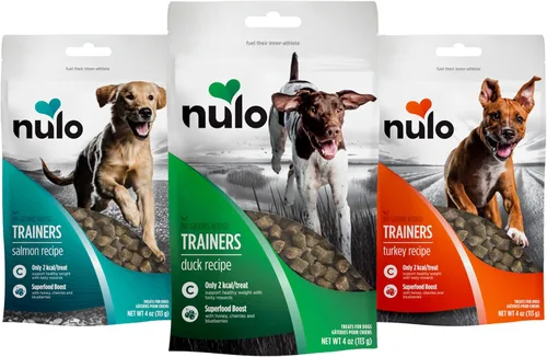 Nulo Trainers - Golosinas de entrenamiento saludables para perros y cachorros, sin granos, sin granos, bajas en calorías, bolsa de 4 onzas, paquete