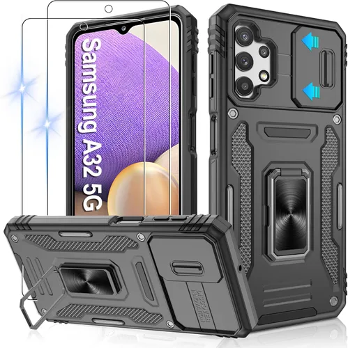Miniatura 61 de Gritup para Samsung Galaxy S22 Funda con protectores de pantalla HD de 2 paquetes y cubierta deslizante para la cámara, protección contra caídas