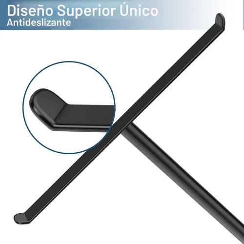 Miniatura 3 de Toallero en forma de T para toallas de mano para baño, con soporte para diademas y toalleros ligeros para baño, soporte negro para cocina