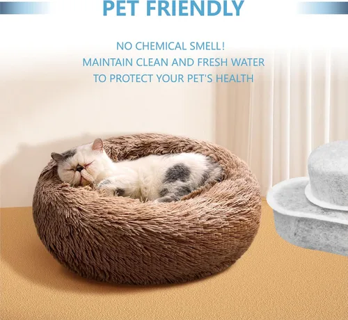 Miniatura 6 de Filtros de repuesto de carbón para fuente de gato compatibles con fuente de agua para perros grandes W600, dispensador automático de agua