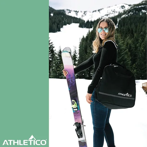 Miniatura 7 de Athletico Bolsa de esquí y bolsa para botas de esquí - Bolsas de esquí para viajes aéreos - Bolsas de esquí de nieve sin acolchado para esquís