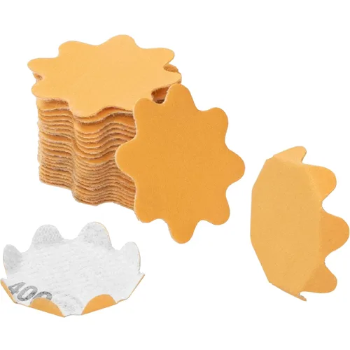 Miniatura 24 de Keystone Flex Edge Gold - Discos de lijado de gancho y bucle de 1 pulgada, papel de arena ondulado para lijadoras de cuencos y accesorios de lijado