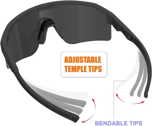 Miniatura 7 de Eazyrun Gafas de sol polarizadas deportivas para niños de 8 a 12 años, lentes para béisbol, softbol, ciclismo, protección UV para niños y niñas F24f