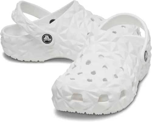 Miniatura 5 de Crocs Zueco geométrico clásico unisex para adultos K WHI