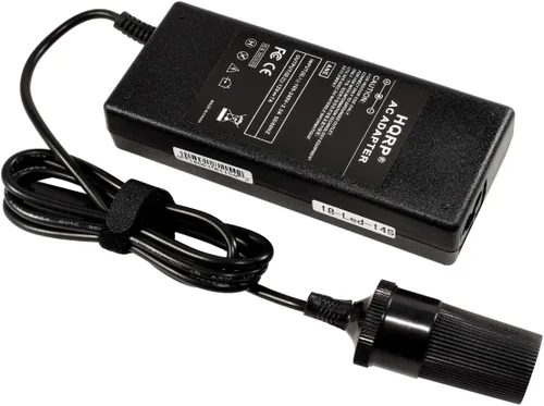 Miniatura 2 de HQRP Convertidor de corriente de CA a CC de 110 V - 12 V 7 A, adaptador ACDC para uso con compresor de aire de 12 voltios, inflador de neumáticos