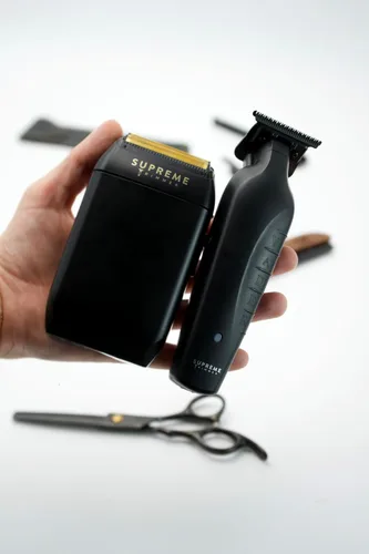 Miniatura 6 de Supreme Trimmer Vader Trimmer & Crunch Foil Shaver Kit de corte de pelo para barbería profesional DLC T-Blade Recortadora de barba ST3778 & STF602
