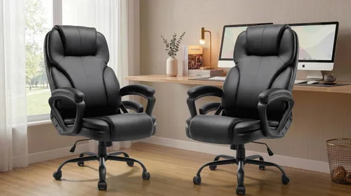 Miniatura 8 de Silla de oficina ergonómica con respaldo alto, cómoda silla de escritorio, silla de oficina ejecutiva ajustable para oficina en casa, silla de Negro