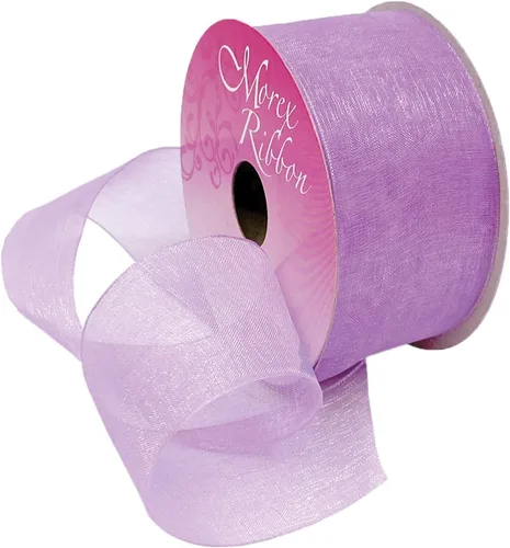 Miniatura 31 de Morex Ribbon 91803/100-609 Cinta de nailon Organdy, 5/8 pulgadas por 100 yardas, color rojo