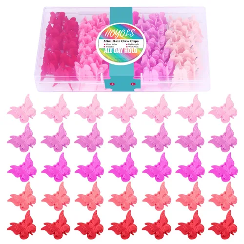 Miniatura 9 de Hoyols Pinzas de mariposa para adolescentes y adultos, accesorios de mariposas de los años 90 para mujeres, lindo clip de garra para el cabello