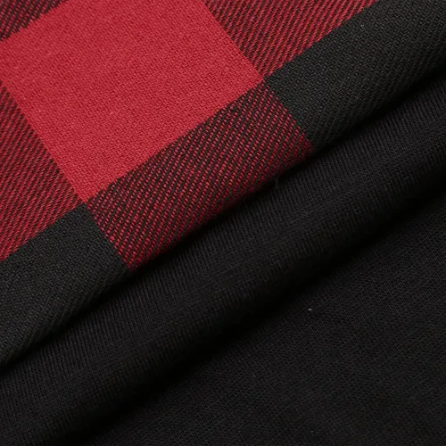 Miniatura 5 de MRGIINRI Suéter feo de Navidad para mujer 2023 invierno cálido raglán manga larga sudaderas Buffalo Plaid Navidad Tops