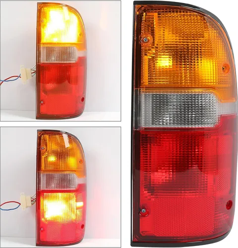 Miniatura 7 de ECOTRIC lámpara de luz trasera con bombilla(s) compatible con camioneta Toyota Tacoma 1995-2000 reemplaza TO2801116 8155004030 luz trasera trasera