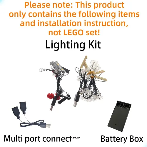 Miniatura 3 de GEAMENT Kit de luces LED compatible con Lego Disney Train and Station - Juego de iluminación para modelo de construcción 71044