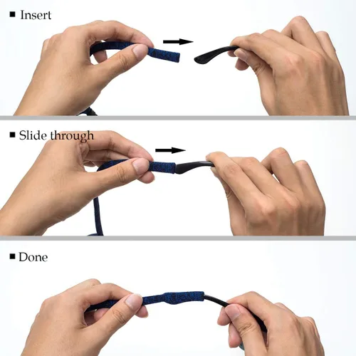 Miniatura 4 de Correa ajustable para lentes (paquete de 6) para lentes de sol, para hombres y mujeres Paquete de 6 (colorido)